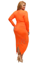 Cassie Orange Knotted Bodycon Dress