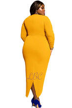 Cassie Yellow Knotted Bodycon